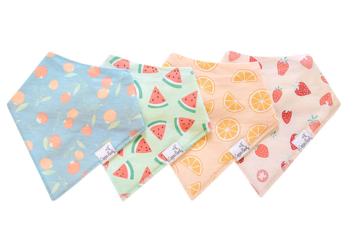 Copper Pearl Baby Bandana Bibs | Clementine