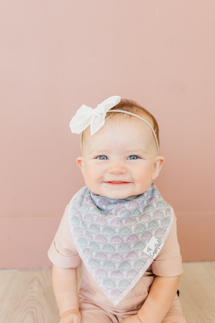 Copper Pearl Baby Bandana Bibs | Coral