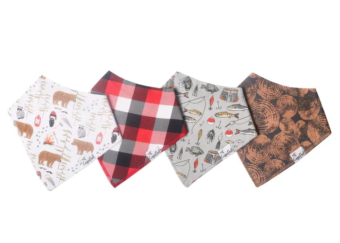 Copper Pearl Baby Bandana Bibs | Lumberjack