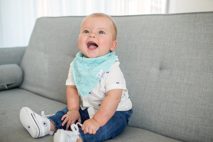 Copper Pearl Baby Bandana Bibs | Maui