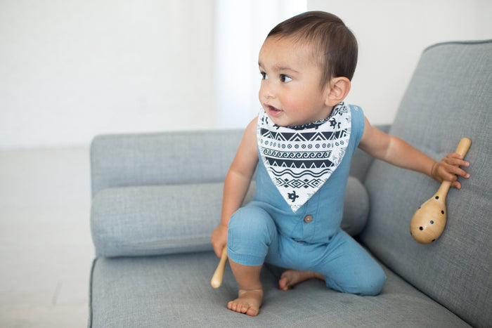 Copper Pearl Baby Bandana Bibs | Maui