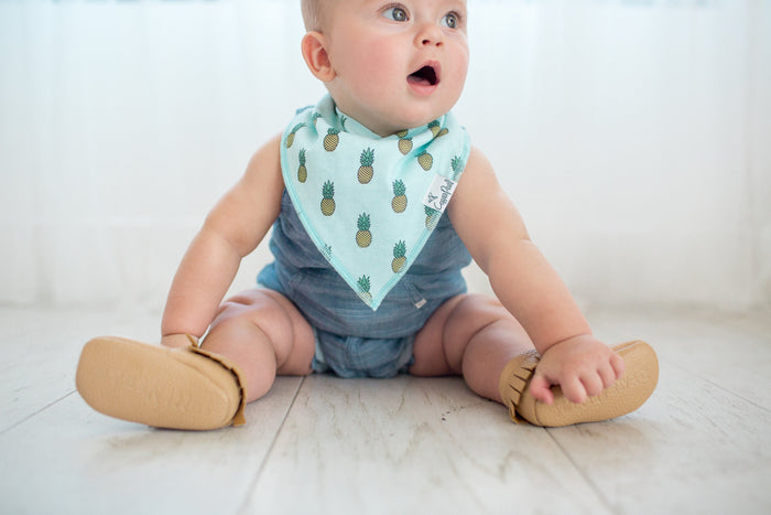 Copper Pearl Baby Bandana Bibs | Maui