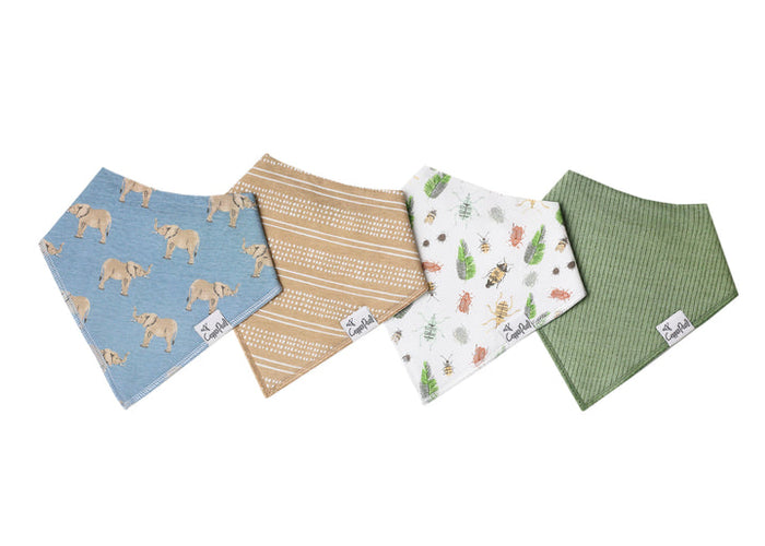 Copper Pearl Baby Bandana Bibs | Peanut