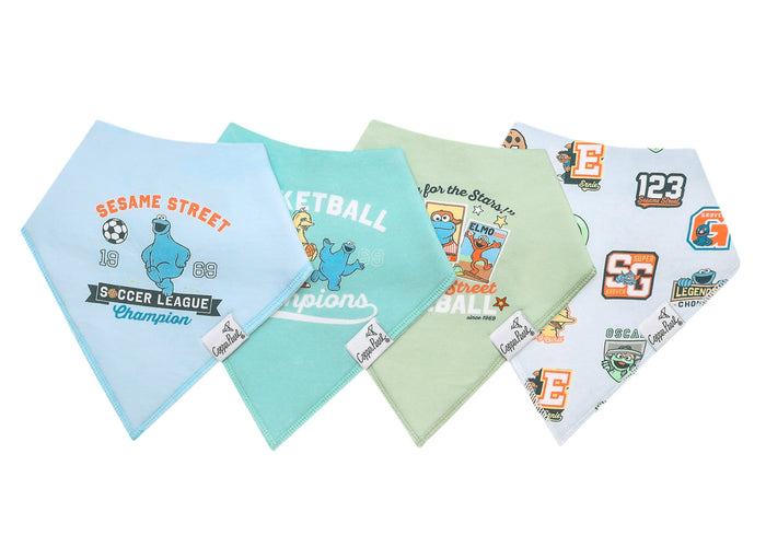 Copper Pearl Baby Bandana Bibs | Sesame Street