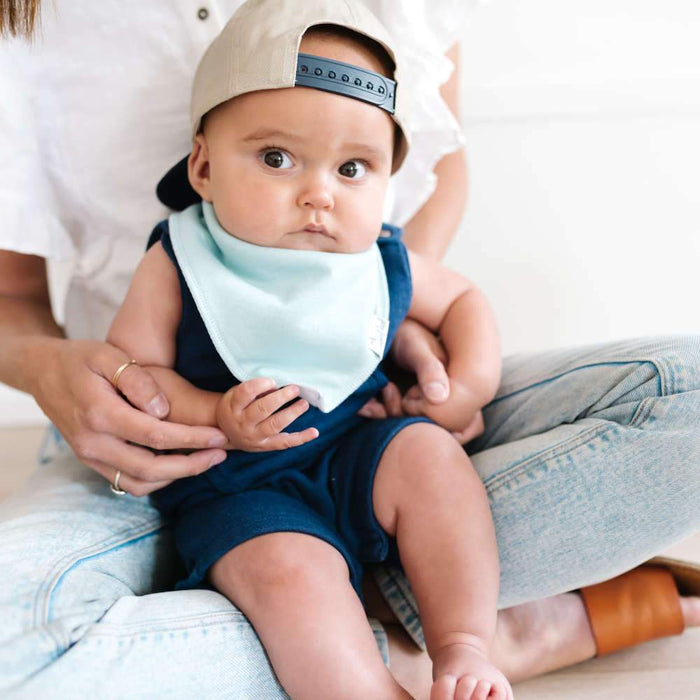 Copper Pearl Baby Bandana Bibs | Stone