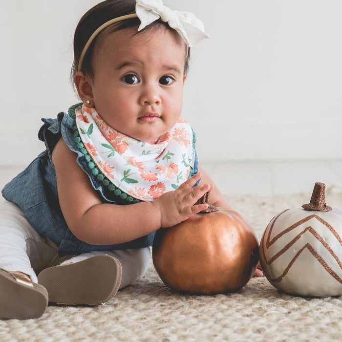 Copper Pearl Fashion Trimmed Bib Set | Hazel