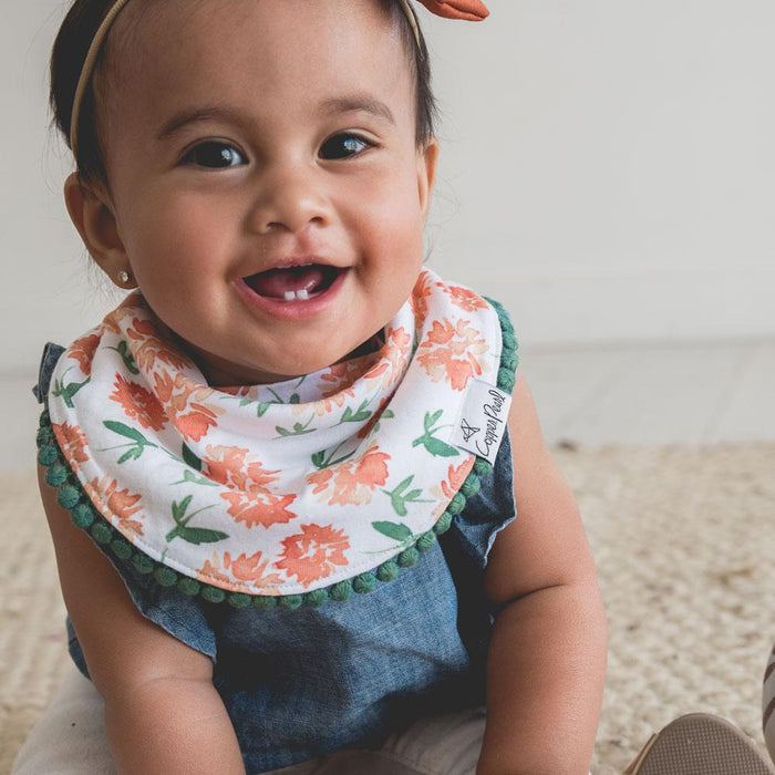 Copper Pearl Fashion Trimmed Bib Set | Hazel