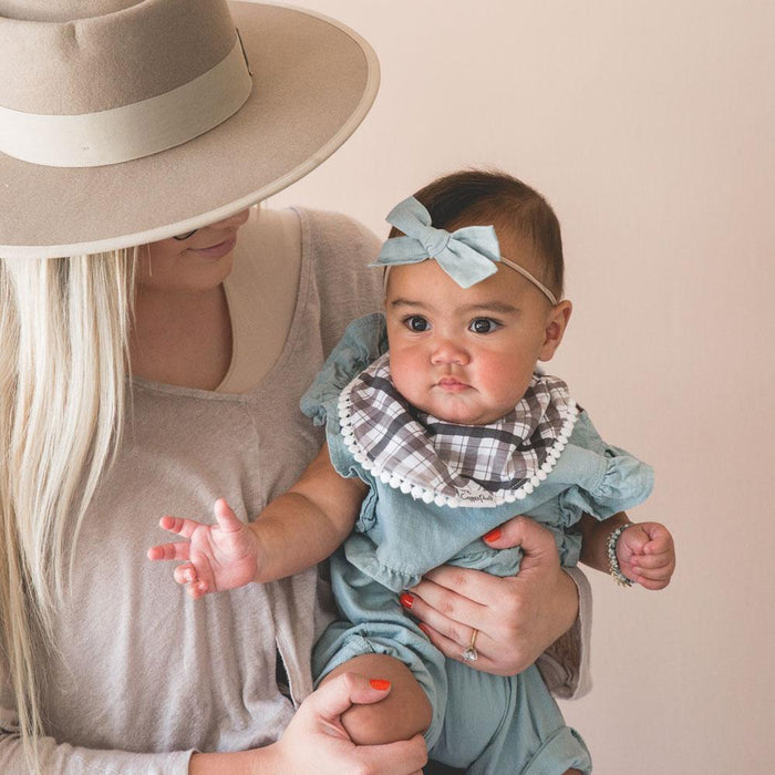 Copper Pearl Fashion Trimmed Bib Set | Hazel