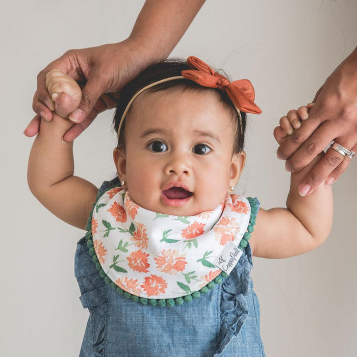 Copper Pearl Fashion Trimmed Bib Set | Hazel