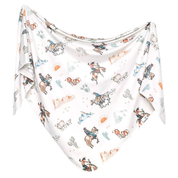 Copper Pearl Knit Swaddle Blanket | Boone