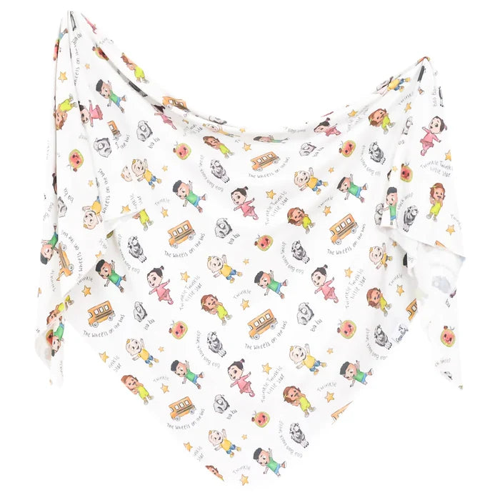 Copper Pearl Knit Swaddle Blanket | Cocomelon Friends