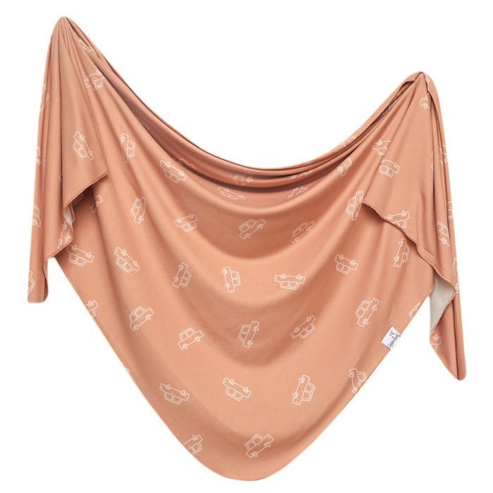 Copper Pearl Knit Swaddle Blanket | Cooper