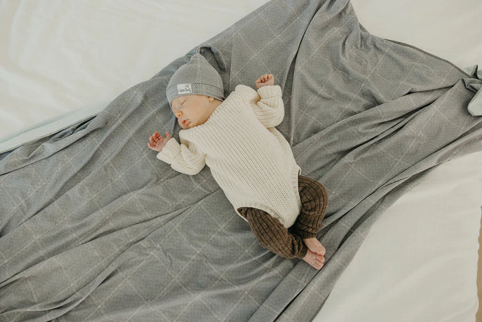 Copper Pearl Knit Swaddle Blanket | Dakota