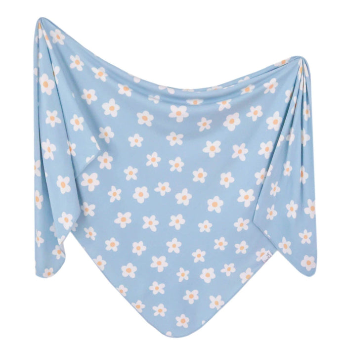 Copper Pearl Knit Swaddle Blanket | Della