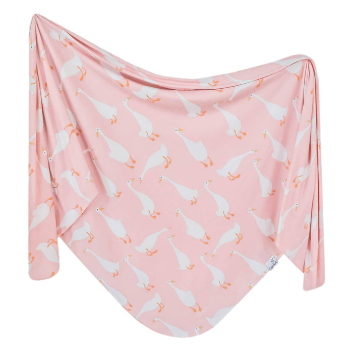 Copper Pearl Knit Swaddle Blanket | Goosie