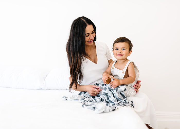 Copper Pearl Knit Swaddle Blanket | Gunnar