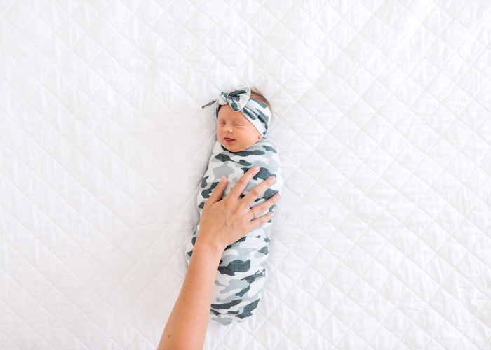 Copper Pearl Knit Swaddle Blanket | Gunnar
