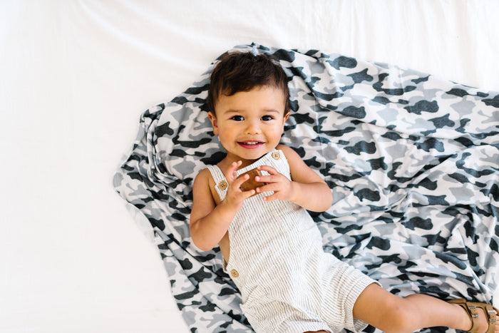 Copper Pearl Knit Swaddle Blanket | Gunnar