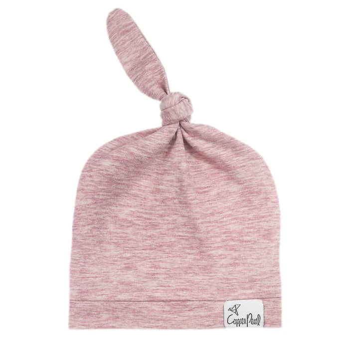 Copper Pearl Newborn Top Knit Hat | Maeve
