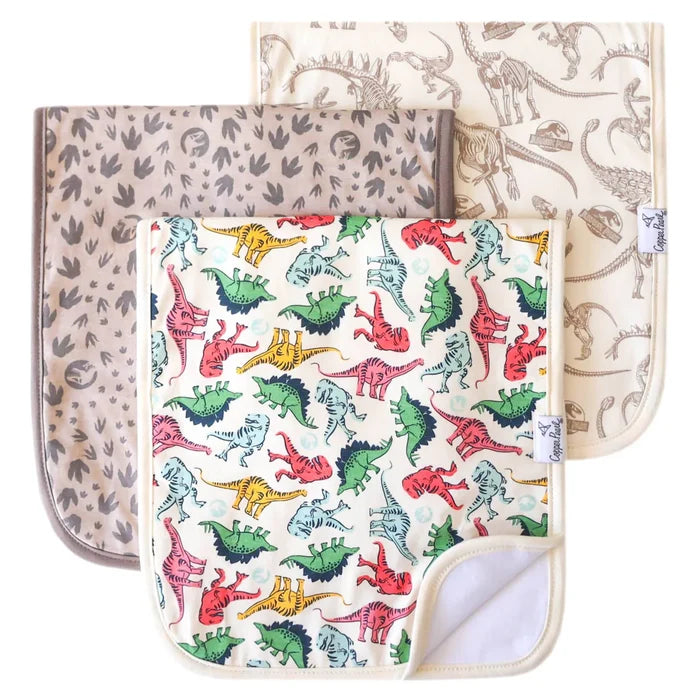 Copper Pearl Premium Burp  Cloths | Jurassic Park