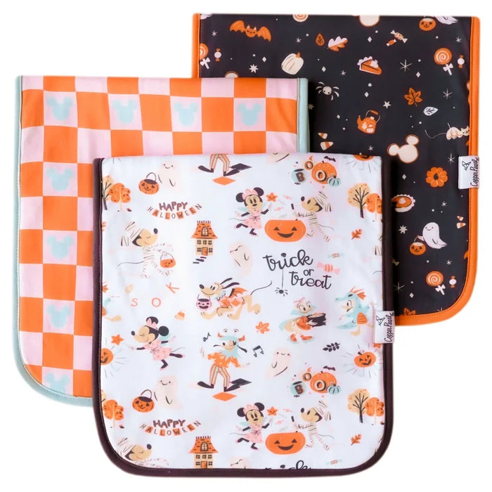 Copper Pearl Premium Burp Cloths | Mickey Mouse's Boo Bash