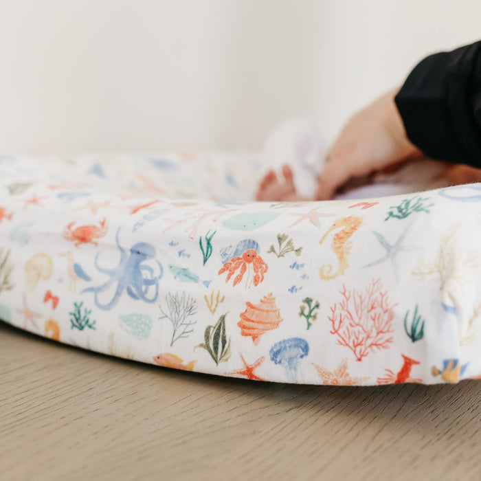 Copper Pearl Premium Knit Diaper Changing Pad Cover | Nautical