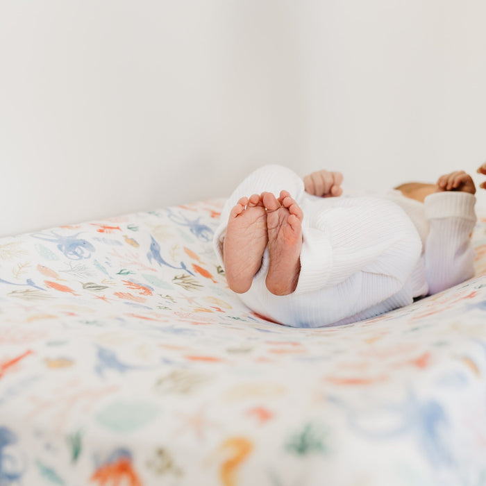 Copper Pearl Premium Knit Diaper Changing Pad Cover | Nautical