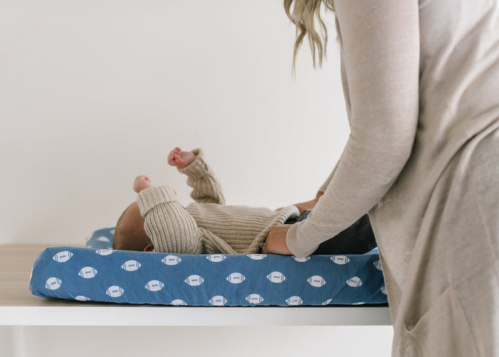 Copper Pearl Premium Knit Diaper Changing Pad Cover | Quarterback