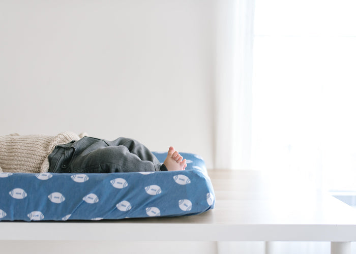 Copper Pearl Premium Knit Diaper Changing Pad Cover | Quarterback