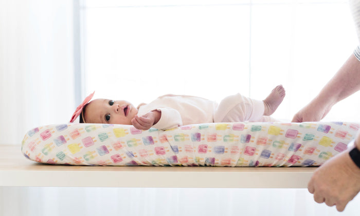 Copper Pearl Premium Knit Diaper Changing Pad Cover | Summer