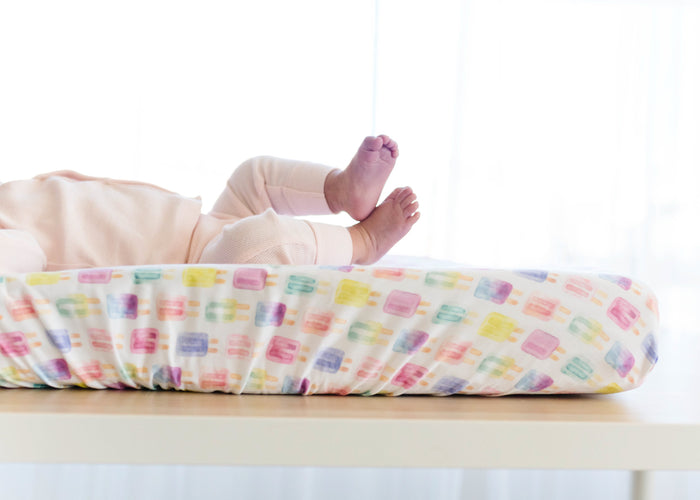 Copper Pearl Premium Knit Diaper Changing Pad Cover | Summer