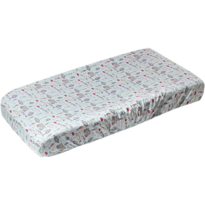 Copper Pearl Premium Knit Diaper Changing Pad Cover | Trout