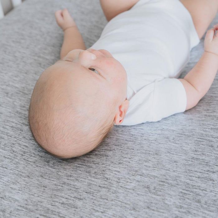 Copper Pearl Premium Knit Fitted Crib Sheet | Asher