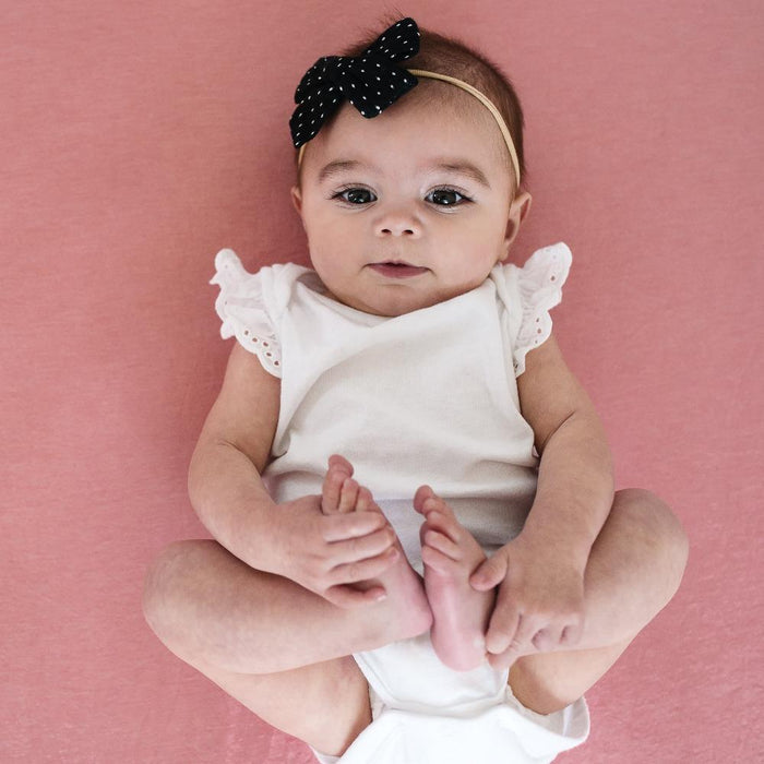 Copper Pearl Premium Knit Fitted Crib Sheet | Darling
