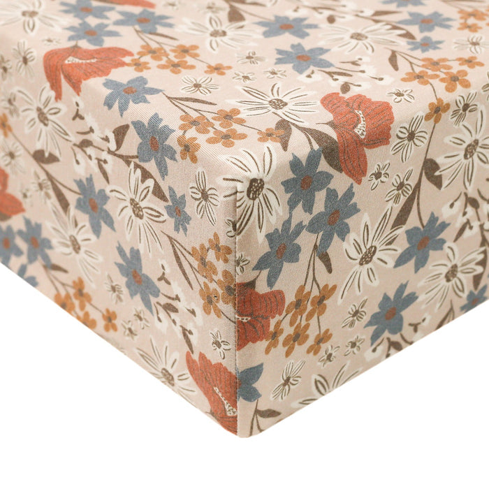 Copper Pearl Premium Knit Fitted Crib Sheet | Eden