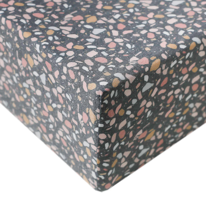 Copper Pearl Premium Knit Fitted Crib Sheet | Gemini