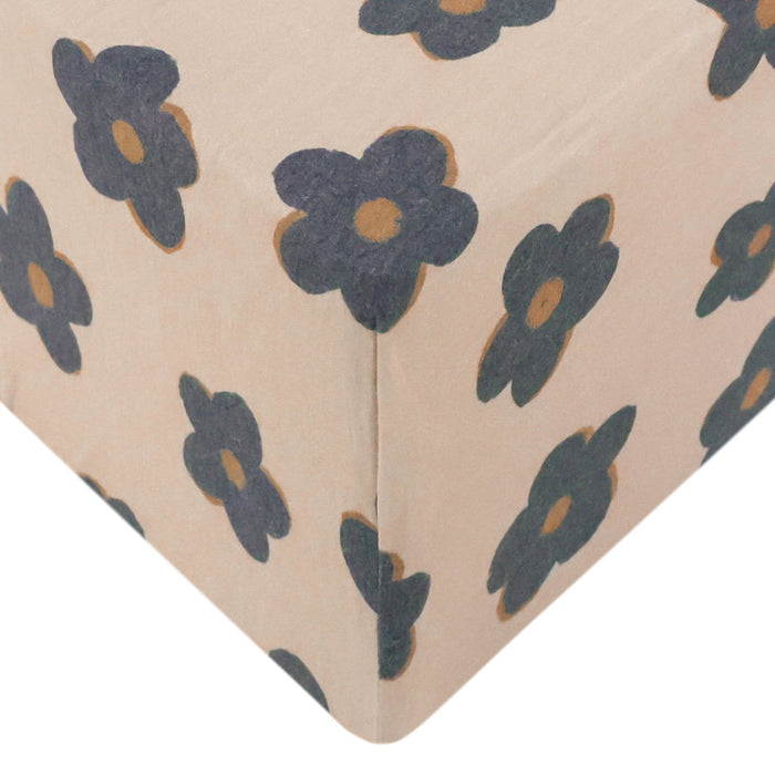 Copper Pearl Premium Knit Fitted Crib Sheet | Gemma in Tan