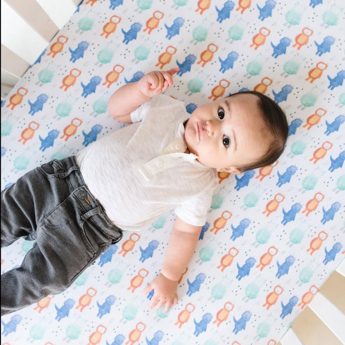 Copper Pearl Premium Knit Fitted Crib Sheet | Max