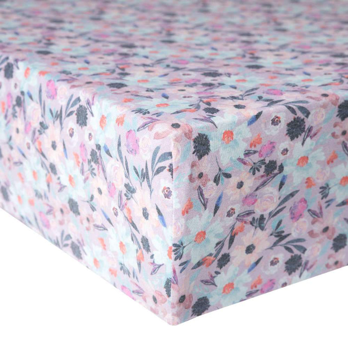 Copper Pearl Premium Knit Fitted Crib Sheet | Morgan