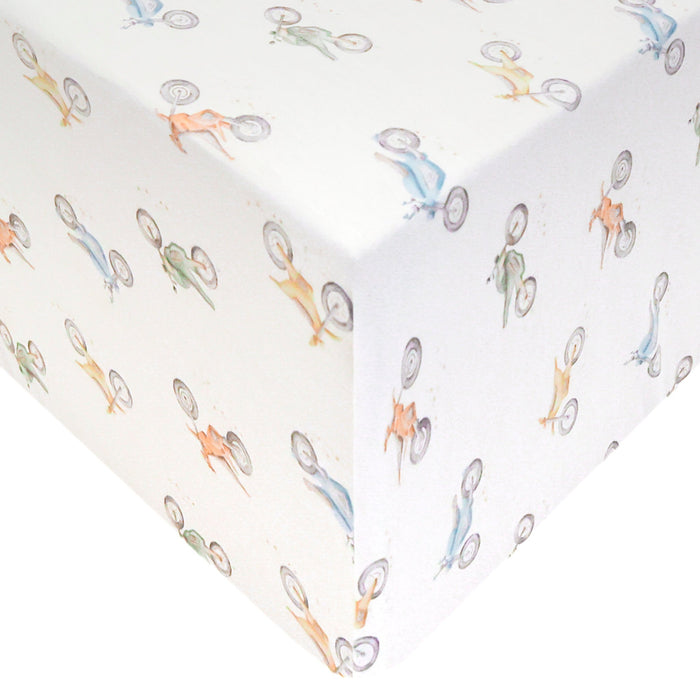 Copper Pearl Premium Knit Fitted Crib Sheet | Ryder