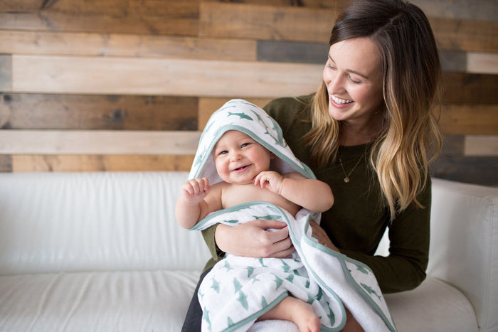Muslin Hooded Towel - Pacific - Copper Pearl - 4