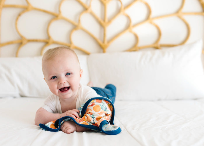 Copper Pearl Three-Layer Security Blanket Set | Citrus