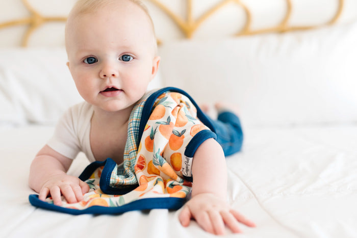 Copper Pearl Three-Layer Security Blanket Set | Citrus