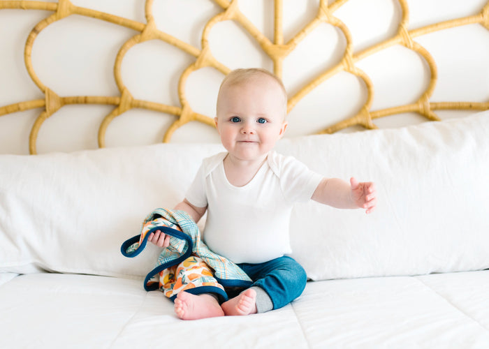 Copper Pearl Three-Layer Security Blanket Set | Citrus