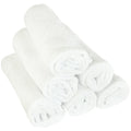 6 Bamboo Wash Cloths - White - Copper Pearl - 5