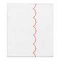 Coral Wavelet Embroidered Flat Sheet