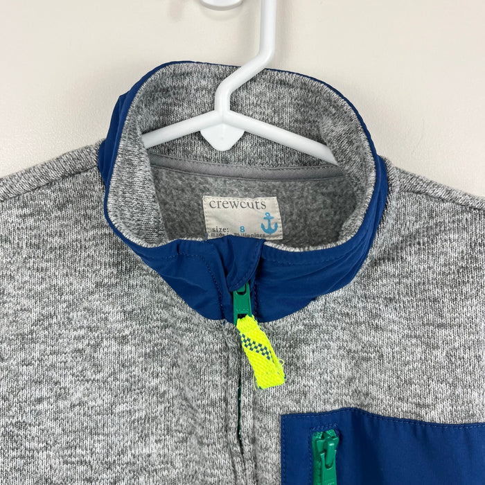 Crewcuts Boys' Summit Fleece Vest Marled Grey 8
