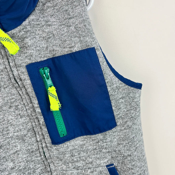 Crewcuts Boys' Summit Fleece Vest Marled Grey 8