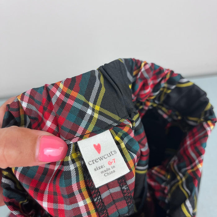 Crewcuts Girls' Pull on Skirt in Stewart Tartan Plaid 6-7