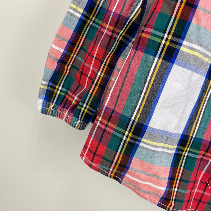 Crewcuts Ruffle Tartan Plaid Blouse 8